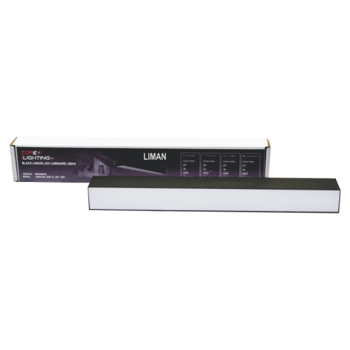 40W juodas linijinis LED šviestuvas LIMAN100_HIGH POWER_Avarinis
